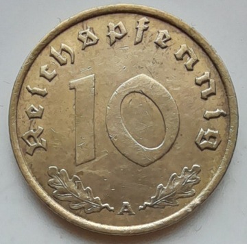 Niemcy 10 Fenigów 1938 A 