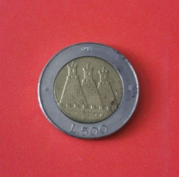 Moneta 500 lirów 1987, San Marino