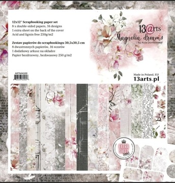 13art Zestaw papierów scrapbooking Magnolia Dream 