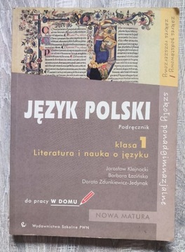 Język polski klasa 1 szkoły ponadgimnazjalne 