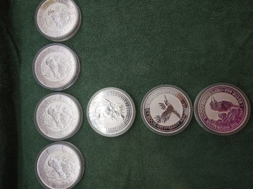 moneta 1kg srebrna kookaburra srebro 1996 1997 kg