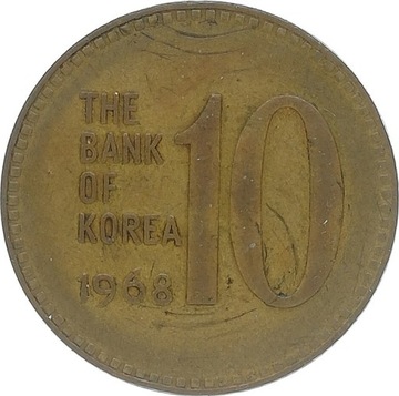 Korea Południowa 10 won 1968, KM#6