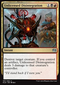 Unlicensed Disintegration (Kaladesh)