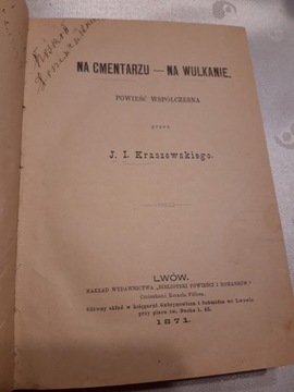 Na cmentarzu-na wulkanie-Kraszewski-Lw.1871,wyd.1