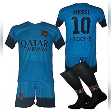 MESSI strój komplet piłkarski BARCELONA r.XL