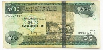 Banknot Etiopia - 100 Birr 2011 - P.52