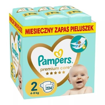 Pampersy Pampers Premium Care 2 | 224 szt. ZAPAS