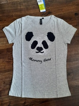 Mama s m tshirt bluzka koszulka panda