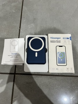 Powerbank indukcyjny MagSafe do iPhone 12 13 14 15 mini pro Apple nowy