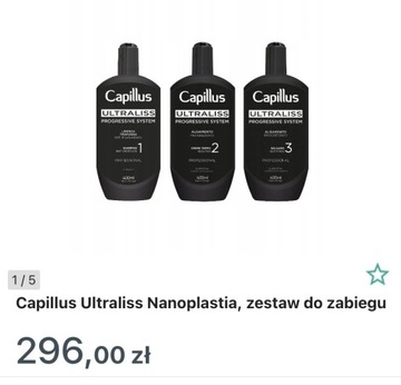 Capillus Ultraliss Nanoplastia, zestaw do zabiegu