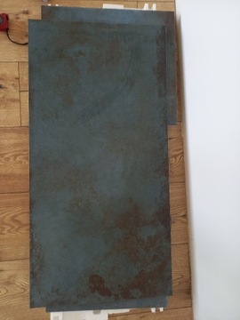 Gres szkliwiony Pamesa Alloy azzurro mat 120x60cm