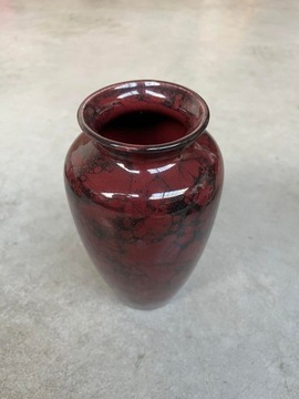 Wazon ceramiczny burgundowy 22cm