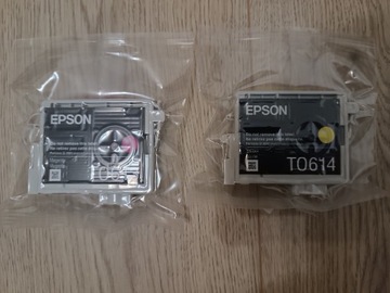 Tusze Epson T0613  T0614 nowe 2 sztuki oryginalne