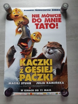 Plakat kinowy z filmu bajki Kaczki z gęsiej paczki