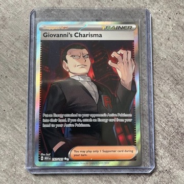 Karta Pokemon Giovanni's Charisma MEW 197 Set 151
