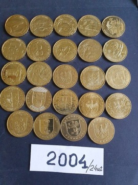 Komplet monet 2 zł  rok 2004