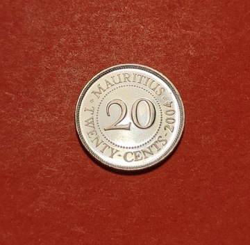 Moneta 20 centów 2004, Mauritius
