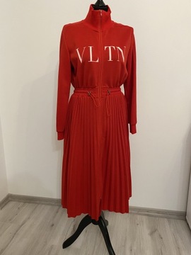 Sukienka Valentino L 40 plisowana