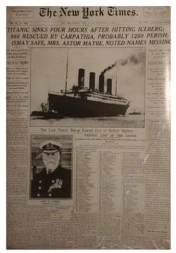 Plakat Titanic The New York Times