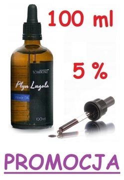 PŁYN LUGOLA 5% 100ml JOD CZYSTY CZDA SZKŁO PIPETA