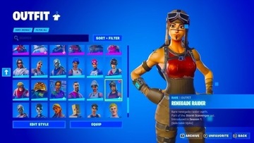 Konta Fortnite Renegade Rider 