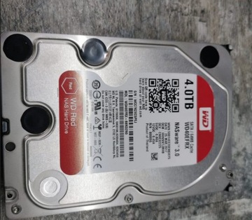 Dysk HDD WD40EFRX  RED o pojemności 4TB