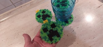 podkładki pod kubek Minecraft DIY koraliki 