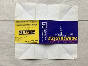 Częstochowa plan miasta l. 90