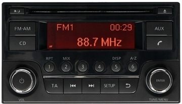 WYŚWIETLACZ RADIO NISSAN QASHQAI NAVARA JUKE NOTE