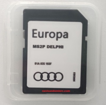 Karta SD AUDI MS2P A1, A3, Q3, S3, RS3, RS Q3 EU 