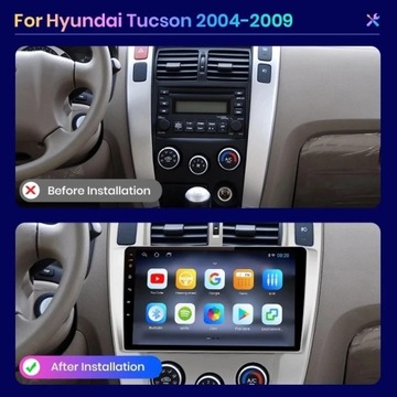 Hyundai Tucson 2004-2009 Radio Samochodowe 2 Din 