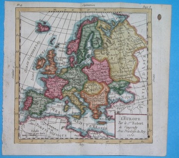 1784 oryginał MAPA POLSKA EUROPA Warszawa