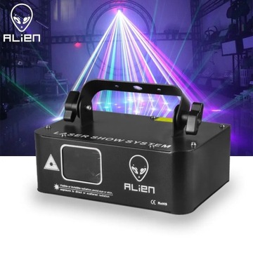 Projektor laserowy ALIEN 500mW RGB DMX animacyjny