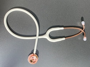 Stetoskop MDF biały rose gold 777RG (MDF29)