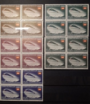 Znaczki pocztowe Paragwaj, r.1965. Czyste, czwórki