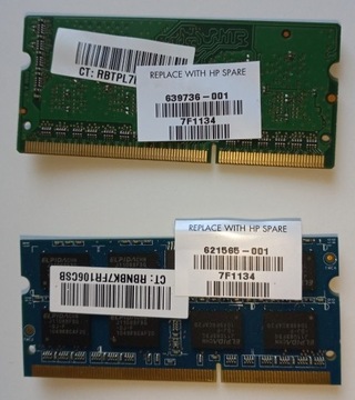 RAM DDR3 3GB (2GB + 1GB)