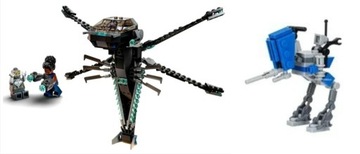 LEGO 76186 Helikopter Czarnej Pantery + SW CHODZIK