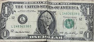 Banknot 1 dolar USA
