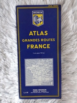 ATLAS MICHELIN FRANCE GRANDES ROUTES 1962