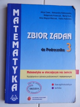 Matematyka w otaczaj  świecie. Kl 3. Zbiór zadań. 