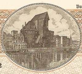 Gdańsk, list zastawny z Żurawiem, 1000 RM, 1941