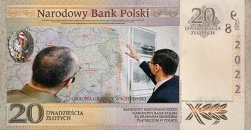 20 zł 2022 Ochrona Polskiej Granicy  Banknot