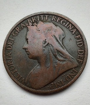 ANGLIA 1 Pence 1898 ŁADNA