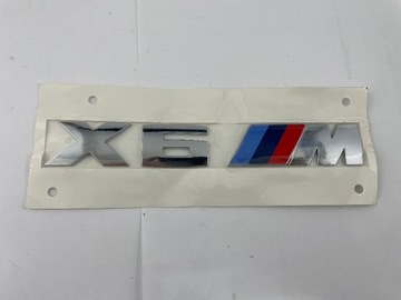 BMW X6 E71 F16 X6M F86 Oryginalny Emblemat Klapy 