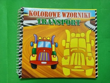 Kolorowe Wzorniki Transport - kolorowanka