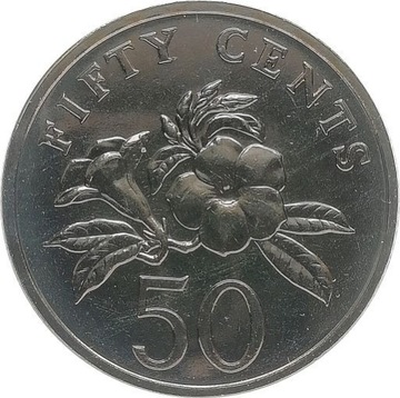 Singapur 50 cents 1991, KM#53.2