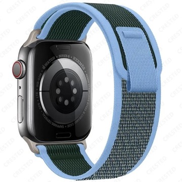 Pasek Apple Watch Ultra - niebiesko grafit - rzep 