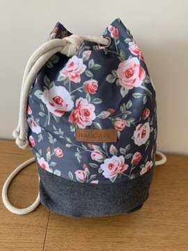Worek plecak torba Baggage kwiaty róże