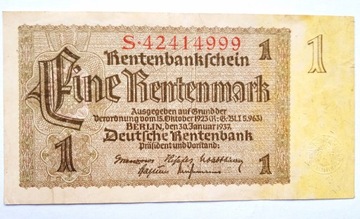 1 marka niemiecka 1937