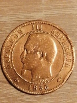 10 centimes 1856A(rzadka) 